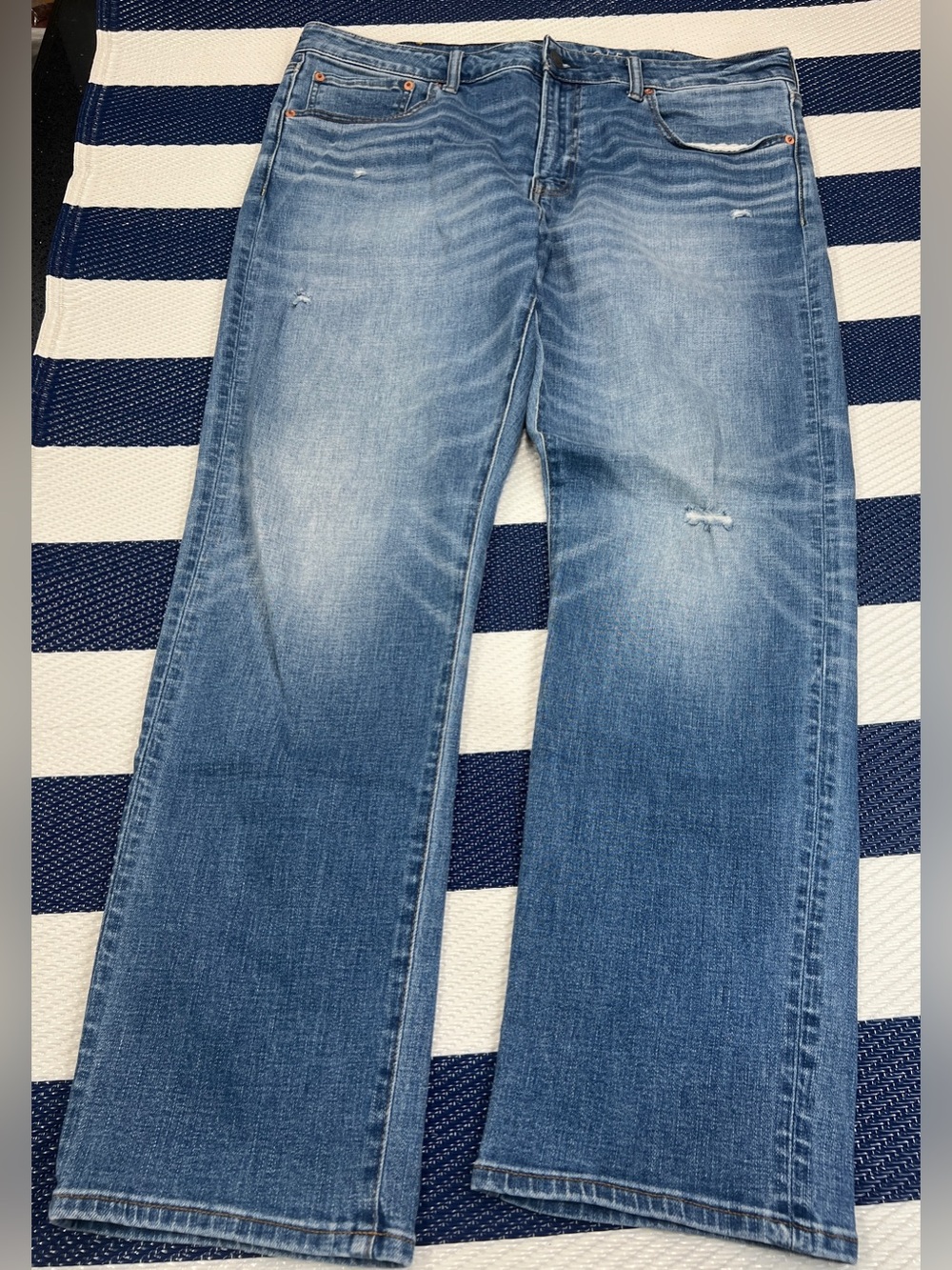 American Eagle AirFlex+ Straight Leg Jeans Light Wash Waist 38